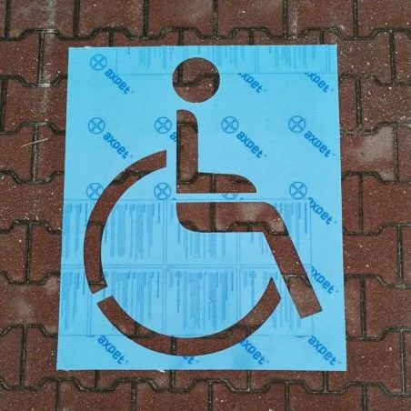 Szablon miejsce postojowe dla osób z niepełnosprawnością