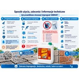Sibruk impregnat do kostki brukowej dachówki betonu