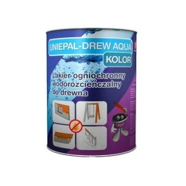 UNIEPAL-DREW AQUA KOLOR ogniochronna lakierobejca, Zabezpieczenie przed ogniem