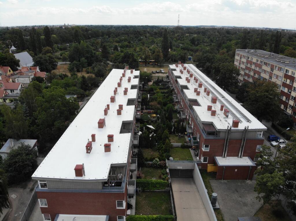 Roof protected with the Neoproof Polyurea R system